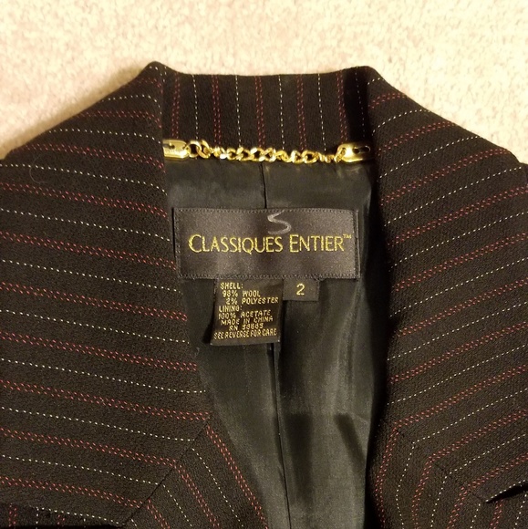 CLASSIQUES ENTIER Double Breasted Jacket pinstripe - Picture 3 of 5